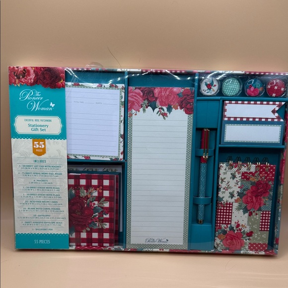 The Pioneer Woman Other - The Pioneer Woman Red and Blue Floral Stationery Set